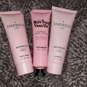 Lotions and shower gel